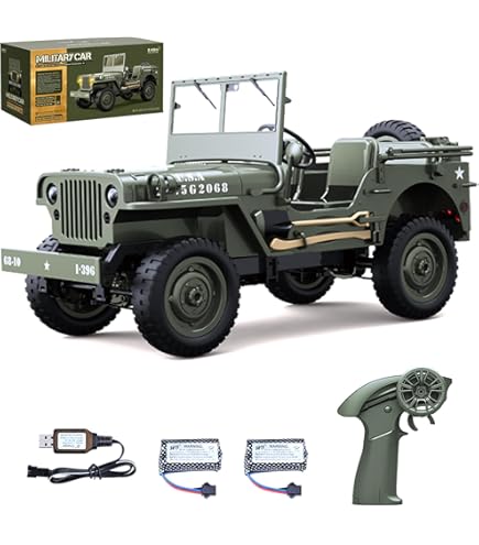 【新品未使用品】JEEP Military 1/10 RTR ジープ Amazon.com: Authticar RC Crawlers, 1:10 Scale New Upgrades